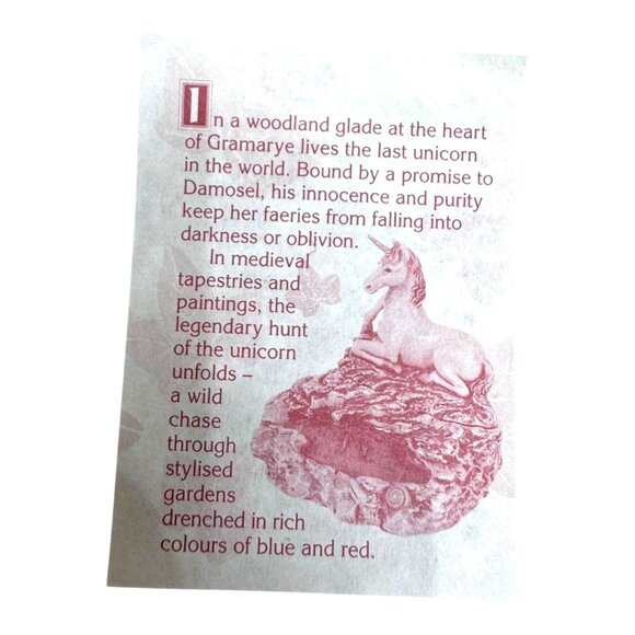 Fairies The Gramarye Unicorn Symbol of Innocence & Purity Trinket Box Jewelry - Picture 3 of 11